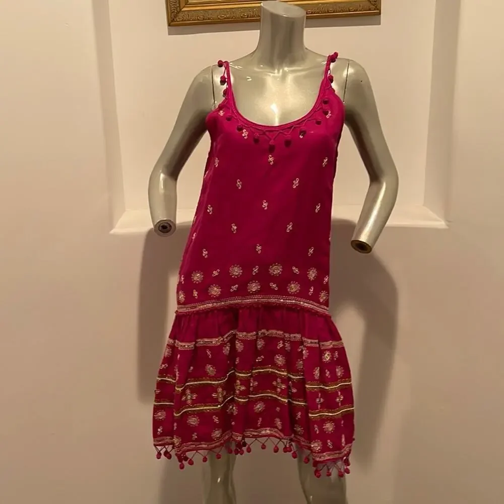 Calypso St. Barth Zulema Linen Dress Pink Size XS - Picture 3 of 12